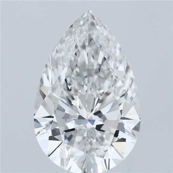 4.03ct Pear F VVS2 Lab Created Diamond