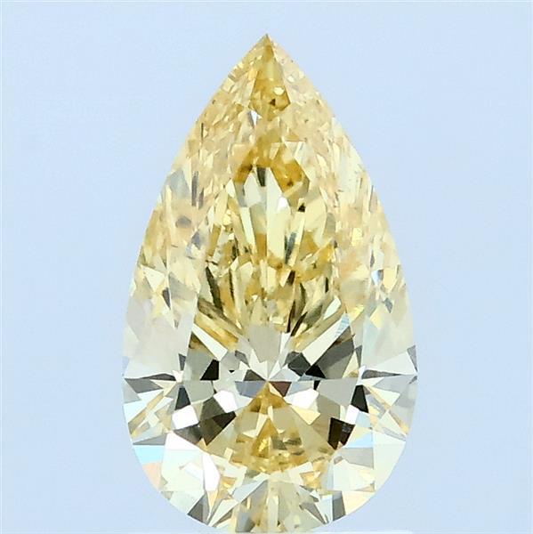 1.02ct Pear FANCY YELLOW VS1 Lab Created Diamond
