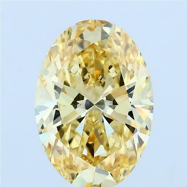 2.13ct Oval FANCY INTENSE YELLOW VVS1 Lab Created Diamond