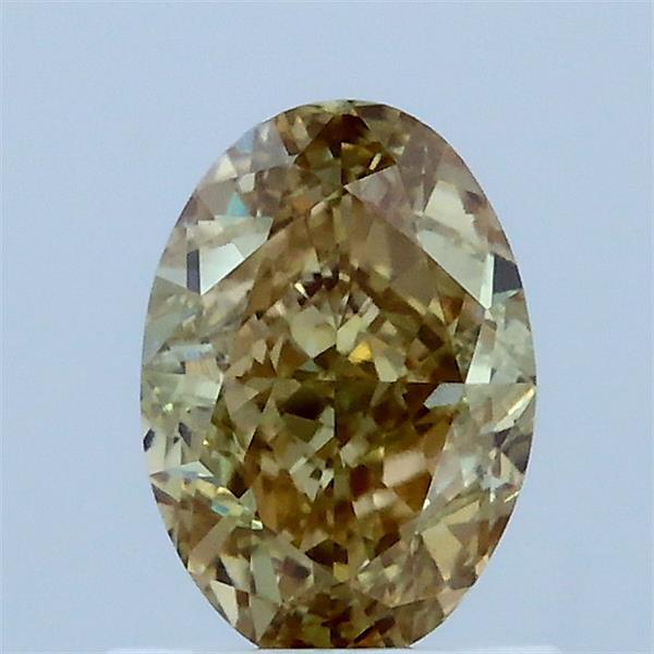 1.02ct Oval FANCY YELLOW VVS2 Lab Created Diamond