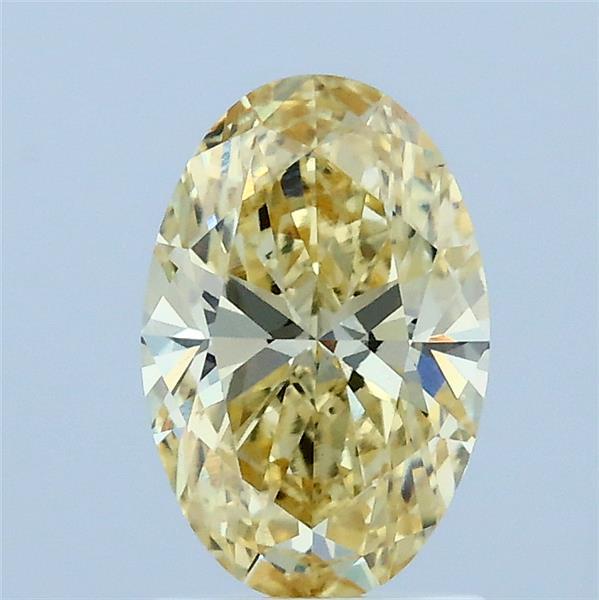 1.09ct Oval FANCY INTENSE YELLOW VS1 Lab Created Diamond
