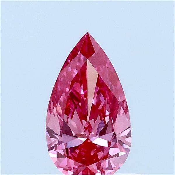 0.61ct Pear FANCY VIVID PINK VVS2 Lab Created Diamond