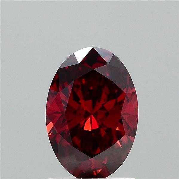 1.34ct Oval FANCY INTENSE BROWNISH ORANGE VVS2 Lab Created Diamond