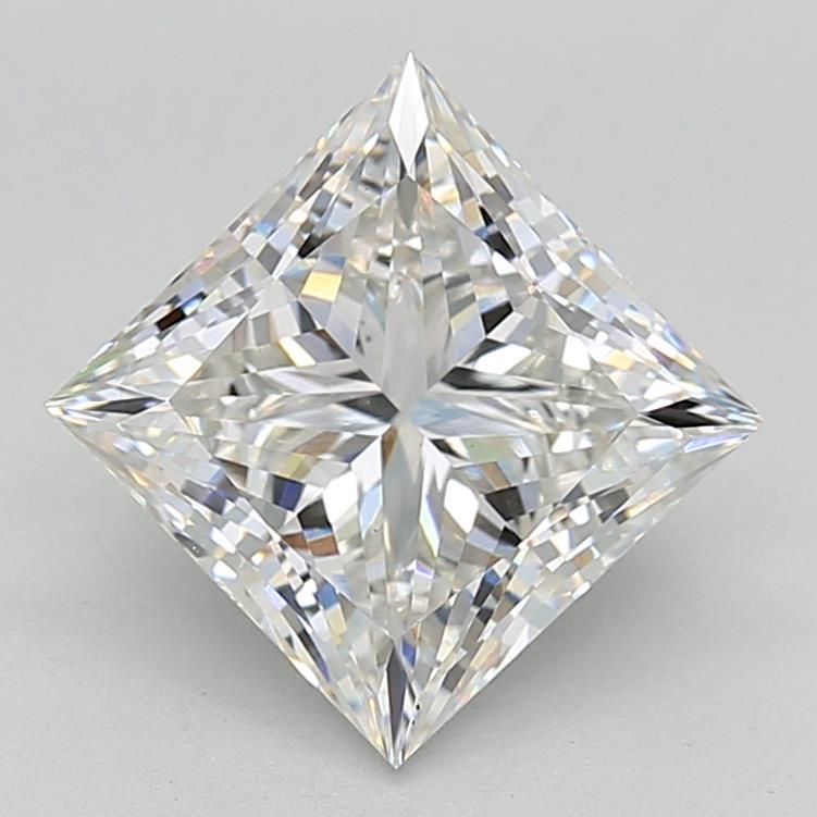 4.08ct Princess G VVS2 Lab Created Diamond