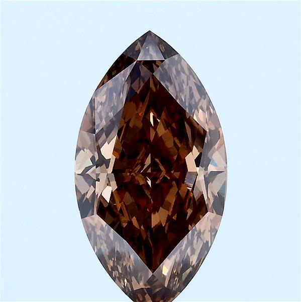 3ct Marquise FANCY BROWN VVS2 Lab Created Diamond