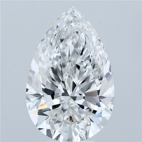 7.04ct Pear E VVS2 Lab Created Diamond