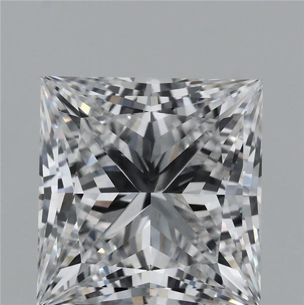 4.09ct Princess D VVS2 Lab Created Diamond