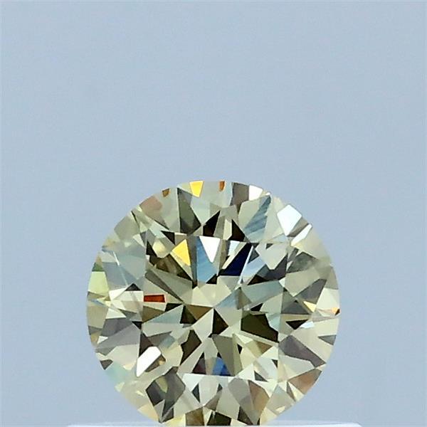 0.5ct Round FANCY LIGHT YELLOW VS2 Lab Created Diamond