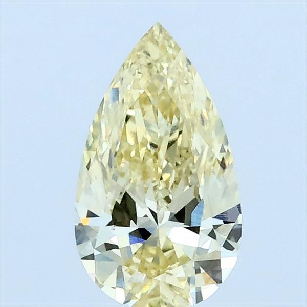 0.61ct Pear FANCY YELLOW VS1 Lab Created Diamond
