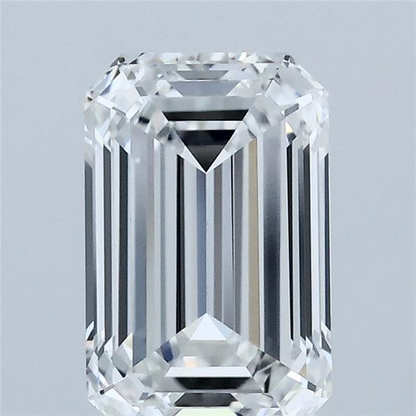1.89ct Emerald E VVS1 Lab Created Diamond