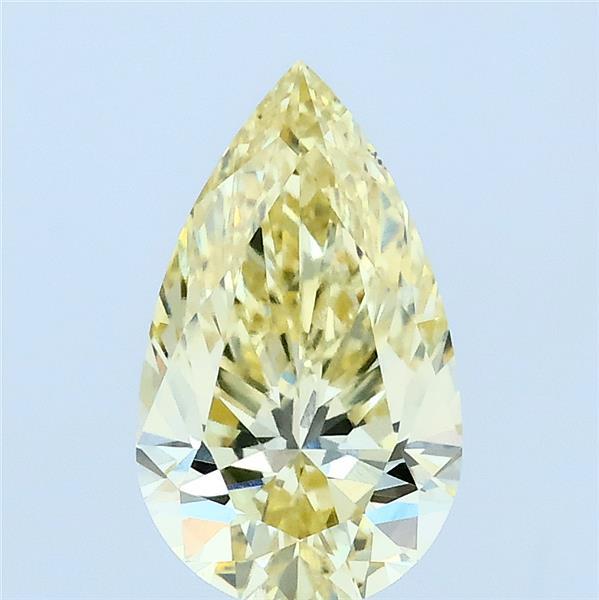 1.5ct Pear FANCY INTENSE YELLOW VS2 Lab Created Diamond