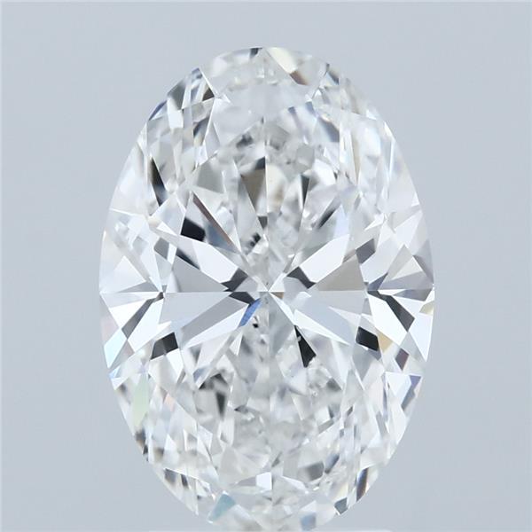 3ct Oval E VS1 Lab Created Diamond