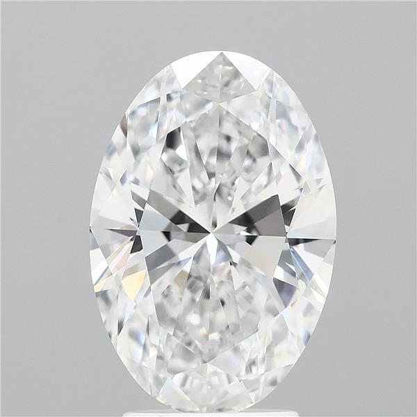 3.51ct Oval E IF Lab Created Diamond