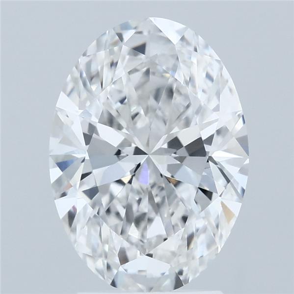 2.86ct Oval D VVS2 Lab Created Diamond