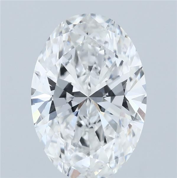 3ct Oval E VVS1 Lab Created Diamond