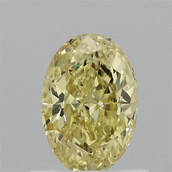 0.69ct Oval FANCY VIVID YELLOW VVS2 Lab Created Diamond