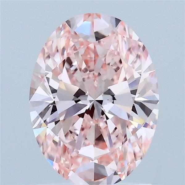 1.5ct Oval FANCY VIVID PINK VS1 Lab Created Diamond