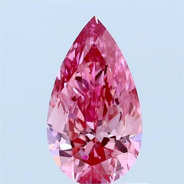 0.71ct Pear FANCY VIVID PINK VS1 Lab Created Diamond