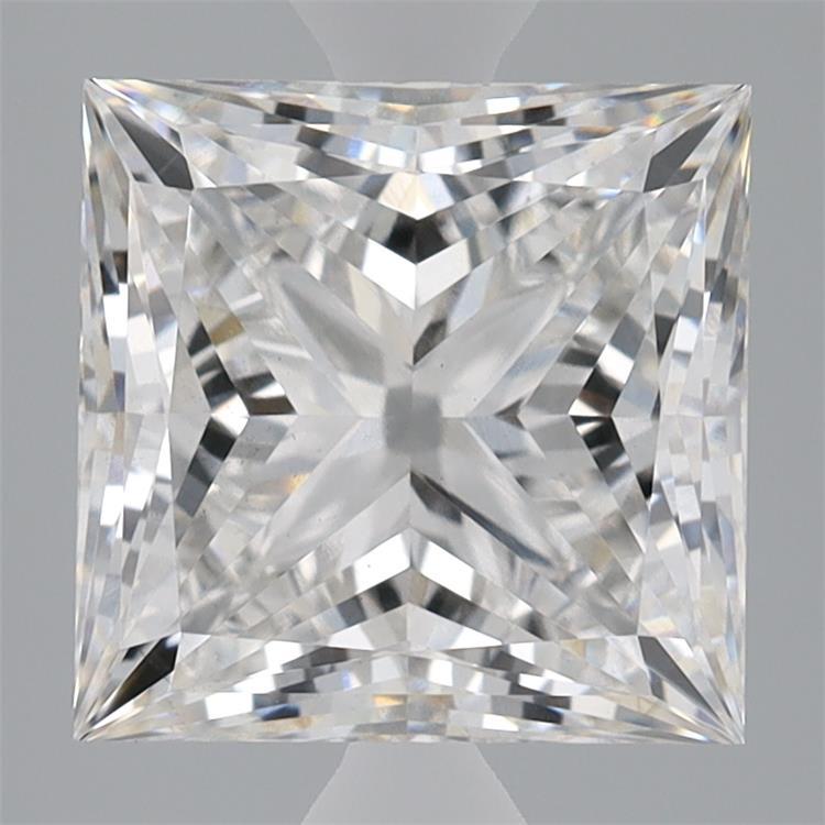 3.79ct Princess F VS1 Lab Created Diamond