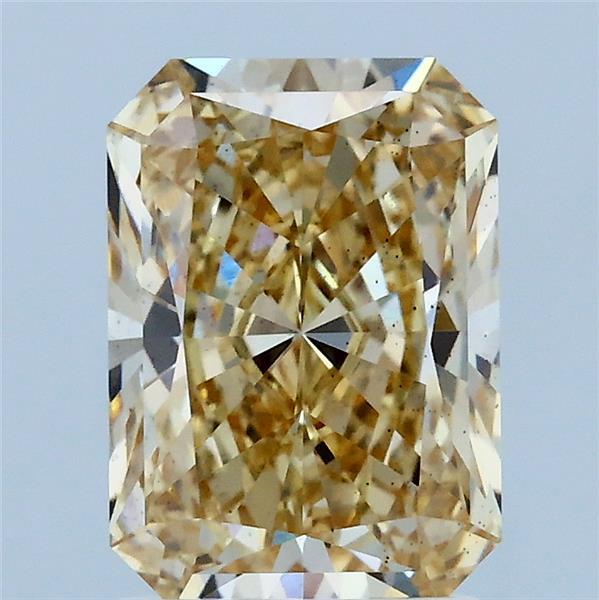 2.07ct Radiant FANCY YELLOW VS2 Lab Created Diamond