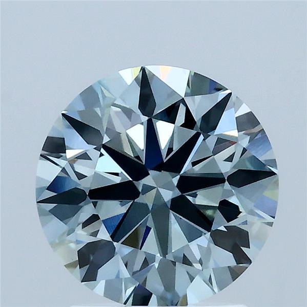 2.01ct Round FANCY INTENSE BLUE VS1 Lab Created Diamond