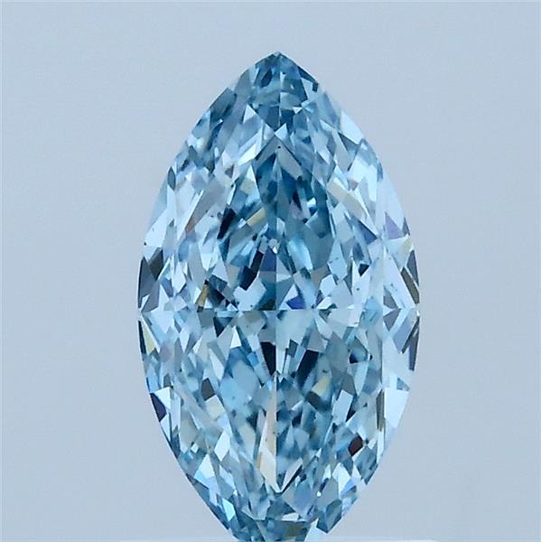 1.1ct Marquise FANCY VIVID BLUE VS1 Lab Created Diamond