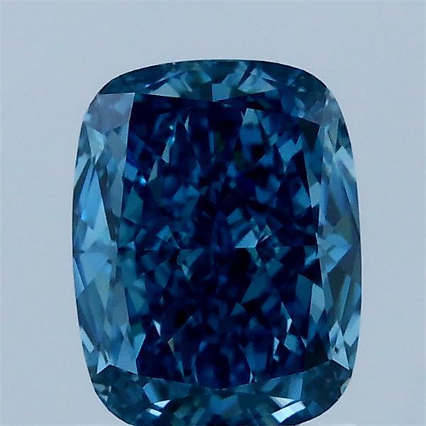 1.45ct Cushion FANCY VIVID BLUE VVS2 Lab Created Diamond