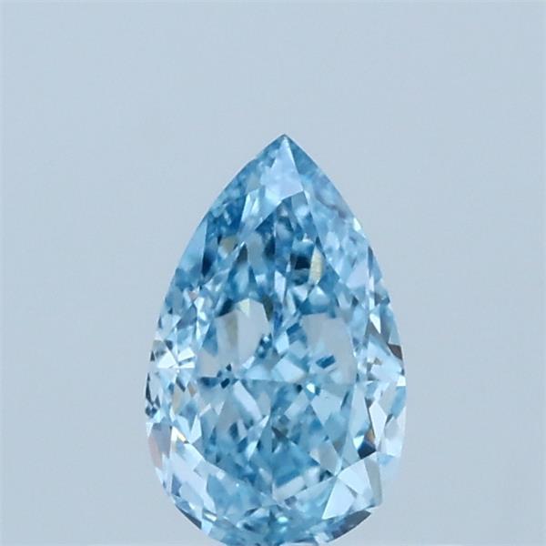 0.52ct Pear FANCY VIVID BLUE VS1 Lab Created Diamond