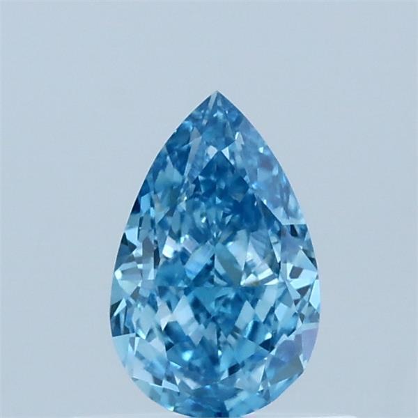 0.55ct Pear FANCY VIVID BLUE VVS2 Lab Created Diamond