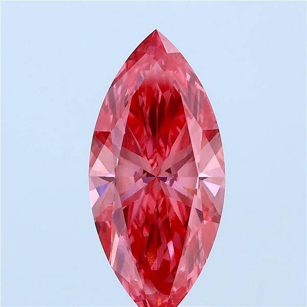 2ct Marquise FANCY VIVID PINK VVS2 Lab Created Diamond