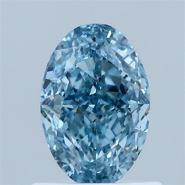 1.01ct Oval FANCY VIVID BLUE VS1 Lab Created Diamond