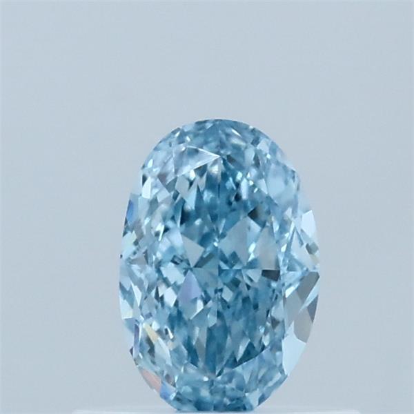 0.52ct Oval FANCY VIVID BLUE VVS2 Lab Created Diamond