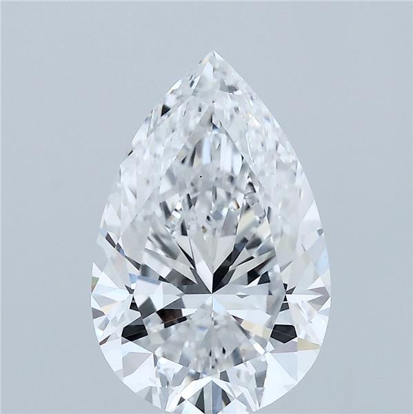 2.5ct Pear D VS1 Lab Created Diamond