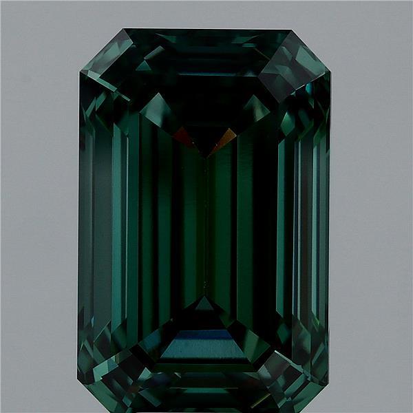 8ct Emerald FANCY VIVID GREEN VVS2 Lab Created Diamond