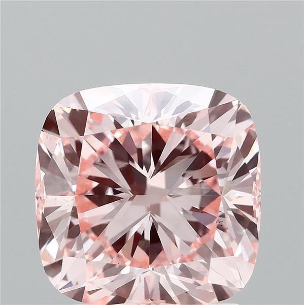 2.35ct Cushion FANCY INTENSE PINK VS1 Lab Created Diamond