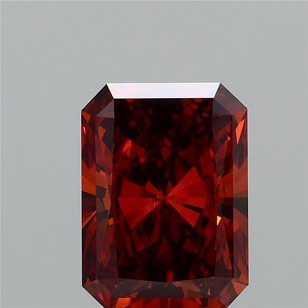 2ct Radiant FANCY INTENSE BROWNISH ORANGE VS2 Lab Created Diamond