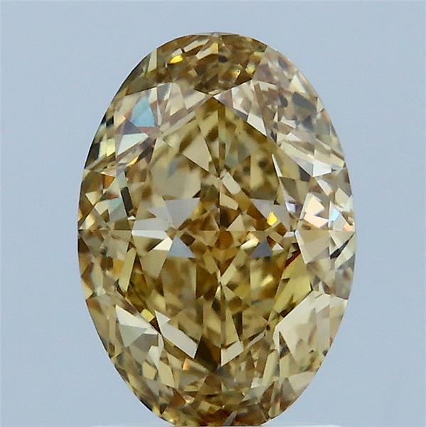2.02ct Oval FANCY INTENSE YELLOW VS2 Lab Created Diamond