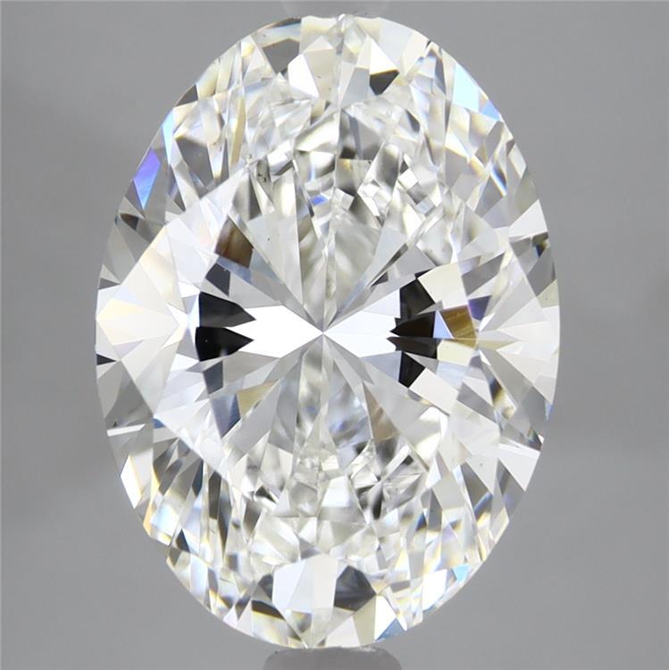 4.65ct Oval F VS1 Lab Created Diamond