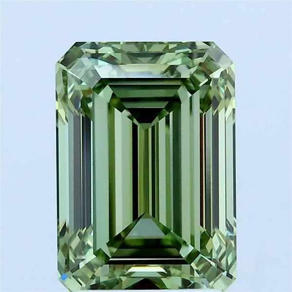 2.5ct Emerald FANCY VIVID GREEN VS1 Lab Created Diamond