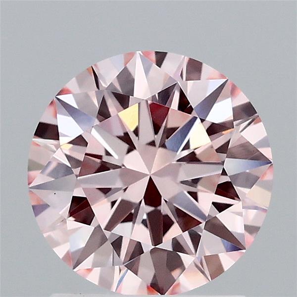 1.51ct Round FANCY INTENSE PINK VS1 Lab Created Diamond