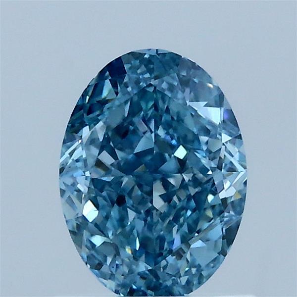 1.1ct Oval FANCY VIVID BLUE VS1 Lab Created Diamond