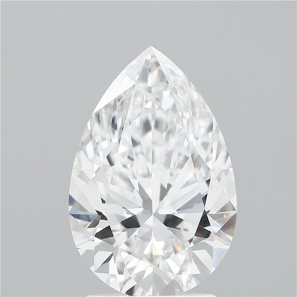 2.62ct Pear E VS1 Lab Created Diamond