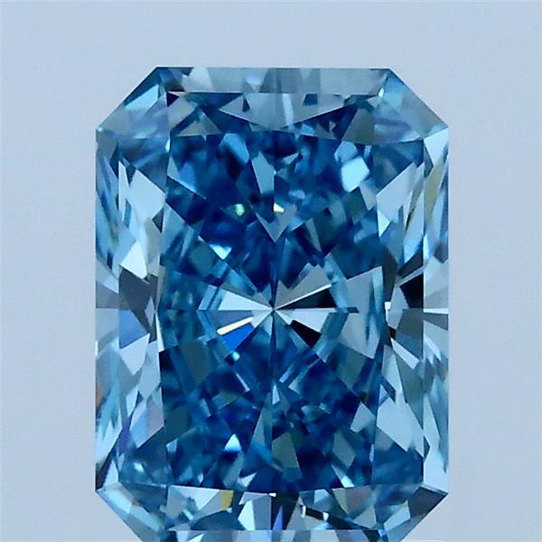 1.53ct Radiant FANCY VIVID BLUE VS1 Lab Created Diamond