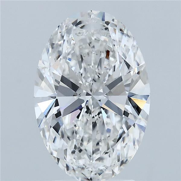 3ct Oval F VVS2 Lab Created Diamond