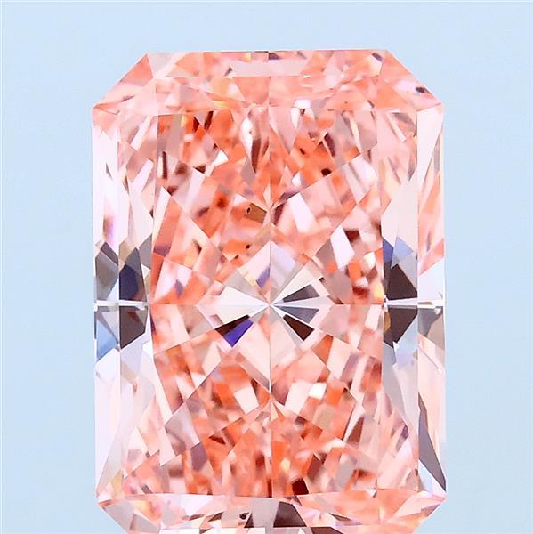 4.01ct Radiant FANCY VIVID PINK VS2 Lab Created Diamond