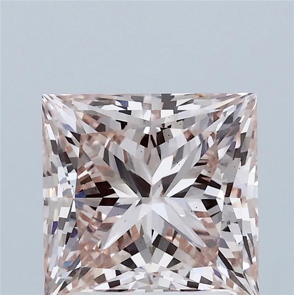 2.07ct Princess FANCY INTENSE PINK VS1 Lab Created Diamond