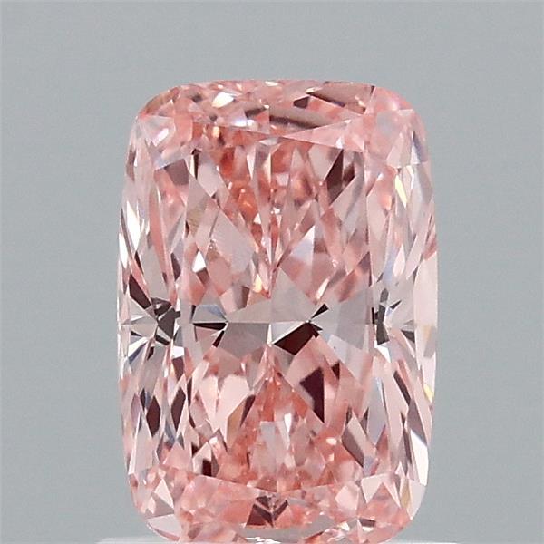1.02ct Cushion FANCY VIVID PINK VS1 Lab Created Diamond