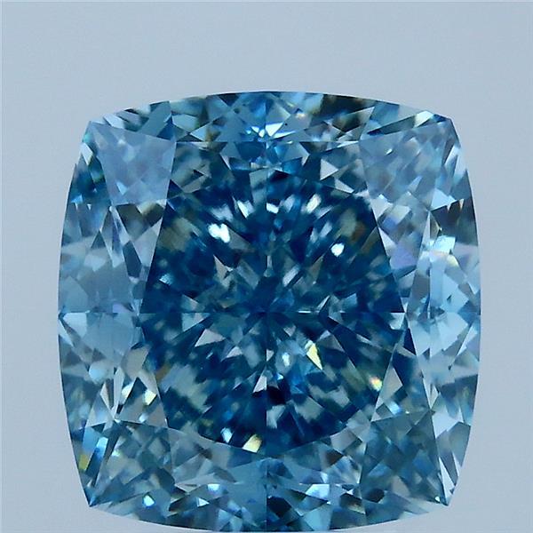 5.01ct Cushion FANCY VIVID BLUE VS1 Lab Created Diamond
