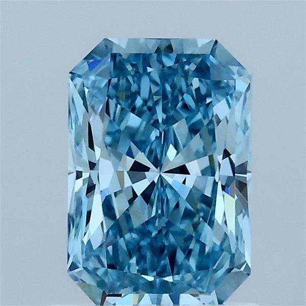 1.06ct Radiant FANCY VIVID BLUE VVS2 Lab Created Diamond