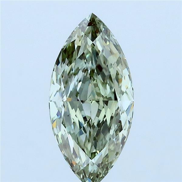 1.53ct Marquise FANCY GREEN VVS2 Lab Created Diamond